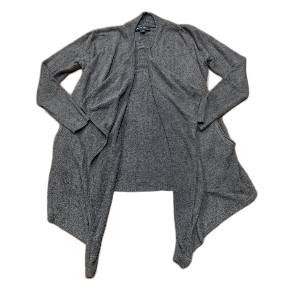 Barefoot Dreams Cozychic Lite Island Wrap Cardigan 903 Pockets Brown Small Med